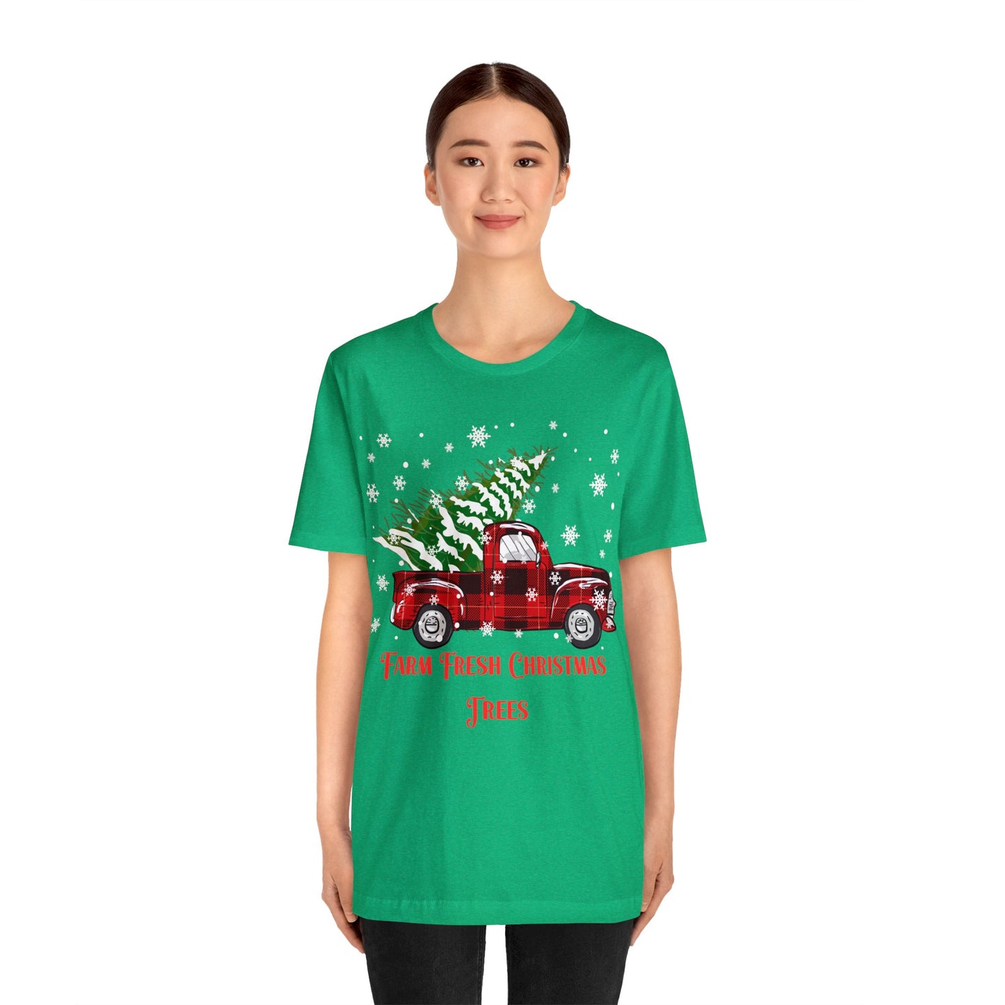 Farm Fresh Christmas Trees Unisex Jersey Short Sleeve Tee