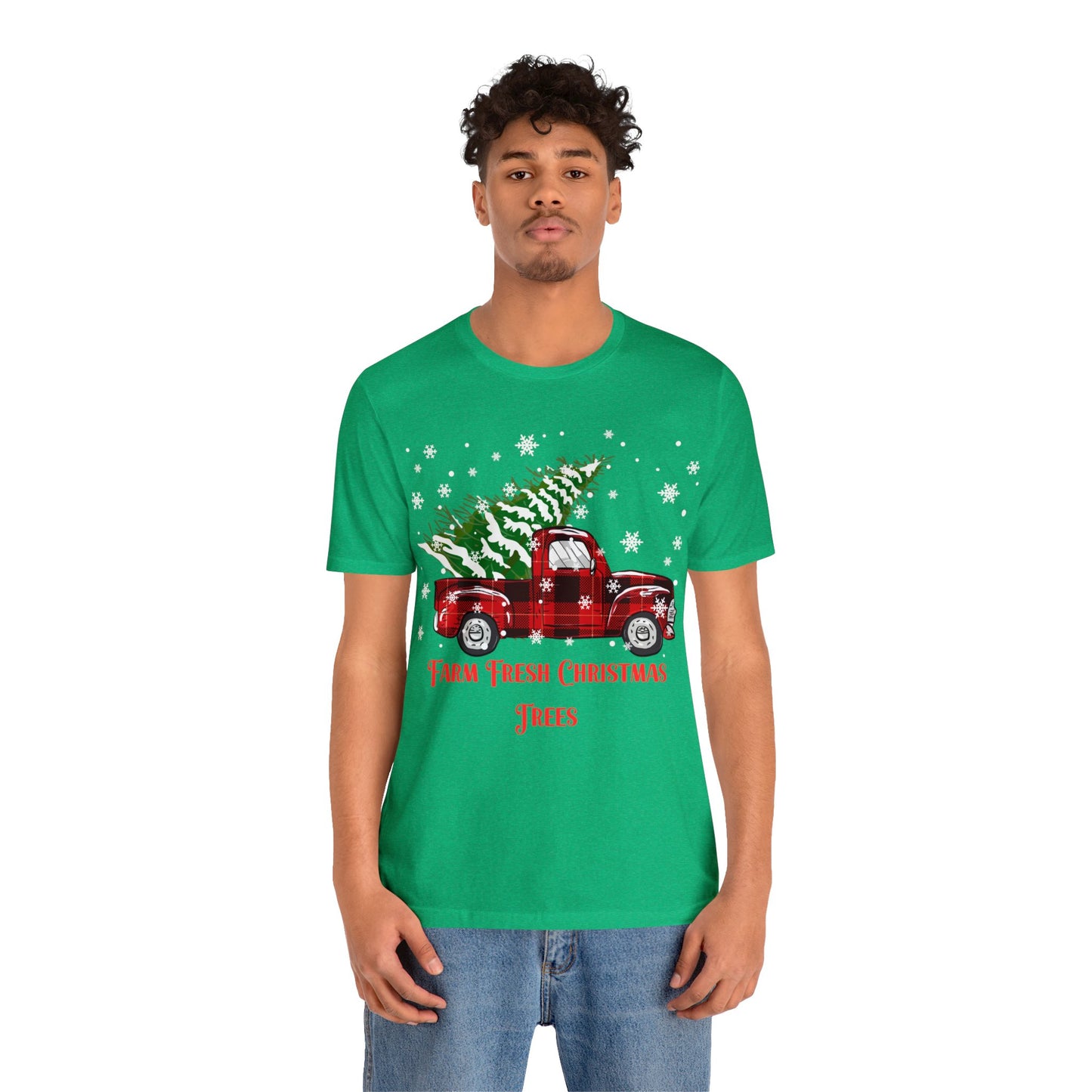 Farm Fresh Christmas Trees Unisex Jersey Short Sleeve Tee