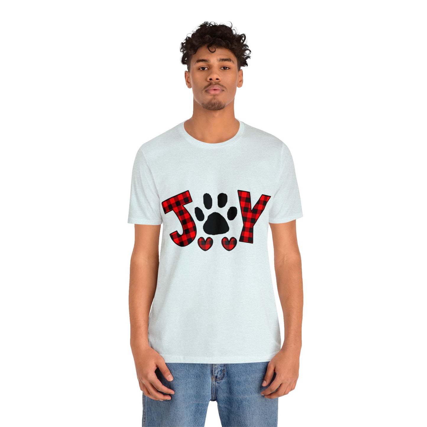 Joy Paw Print Unisex Jersey Short Sleeve Tee