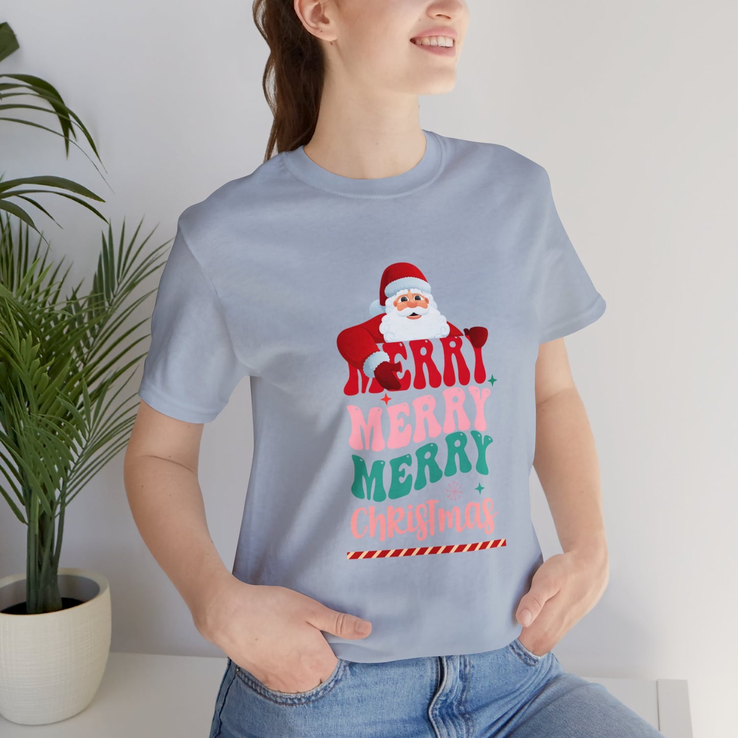 Merry Merry Christmas Unisex Jersey Short Sleeve Tee