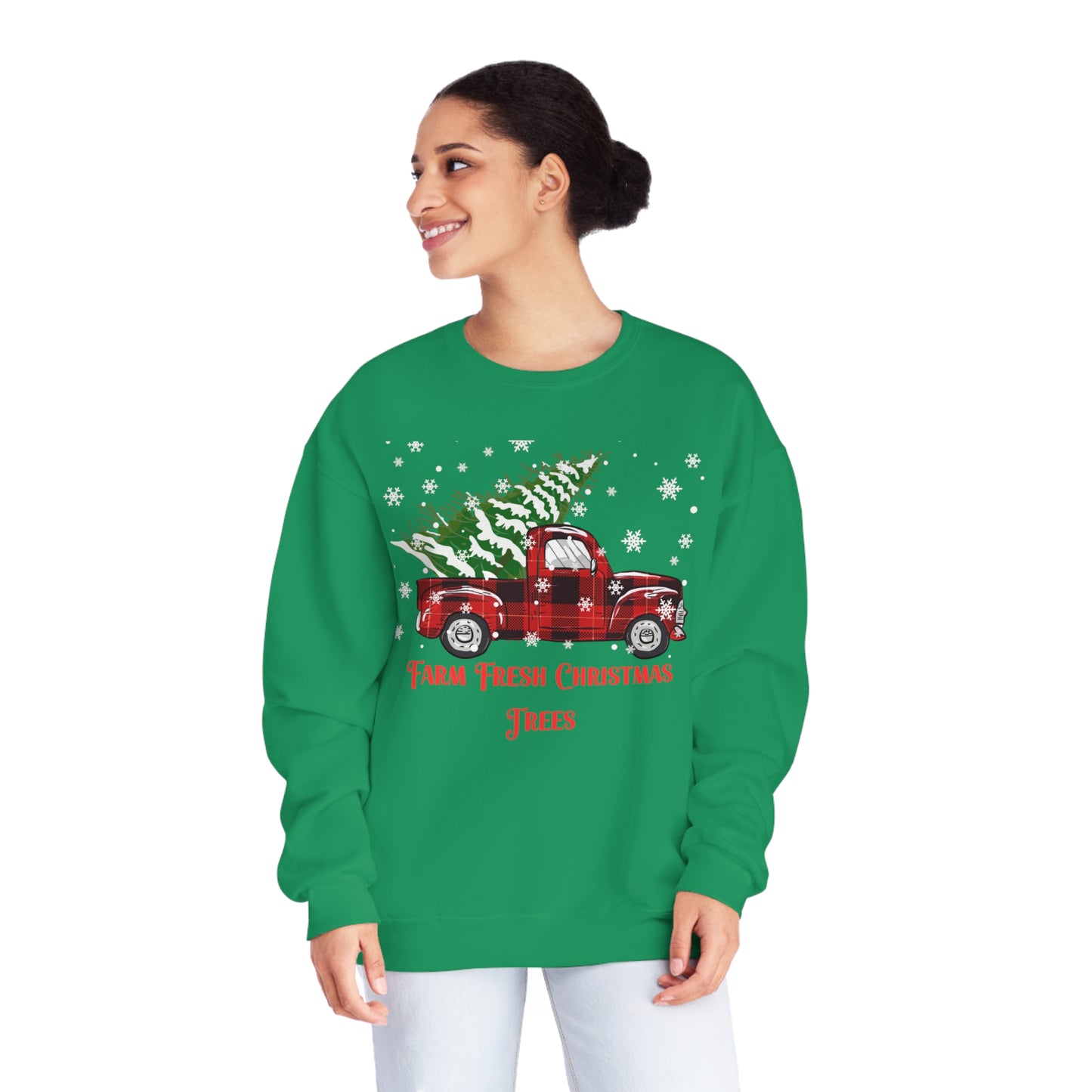 Farm Fresh Christmas Trees Unisex NuBlend® Crewneck Sweatshirt