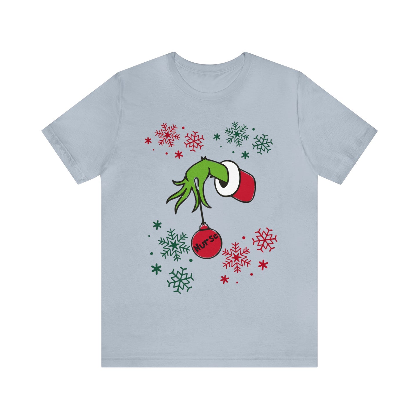 Grinch Nurse Unisex Jersey Short Sleeve Tee