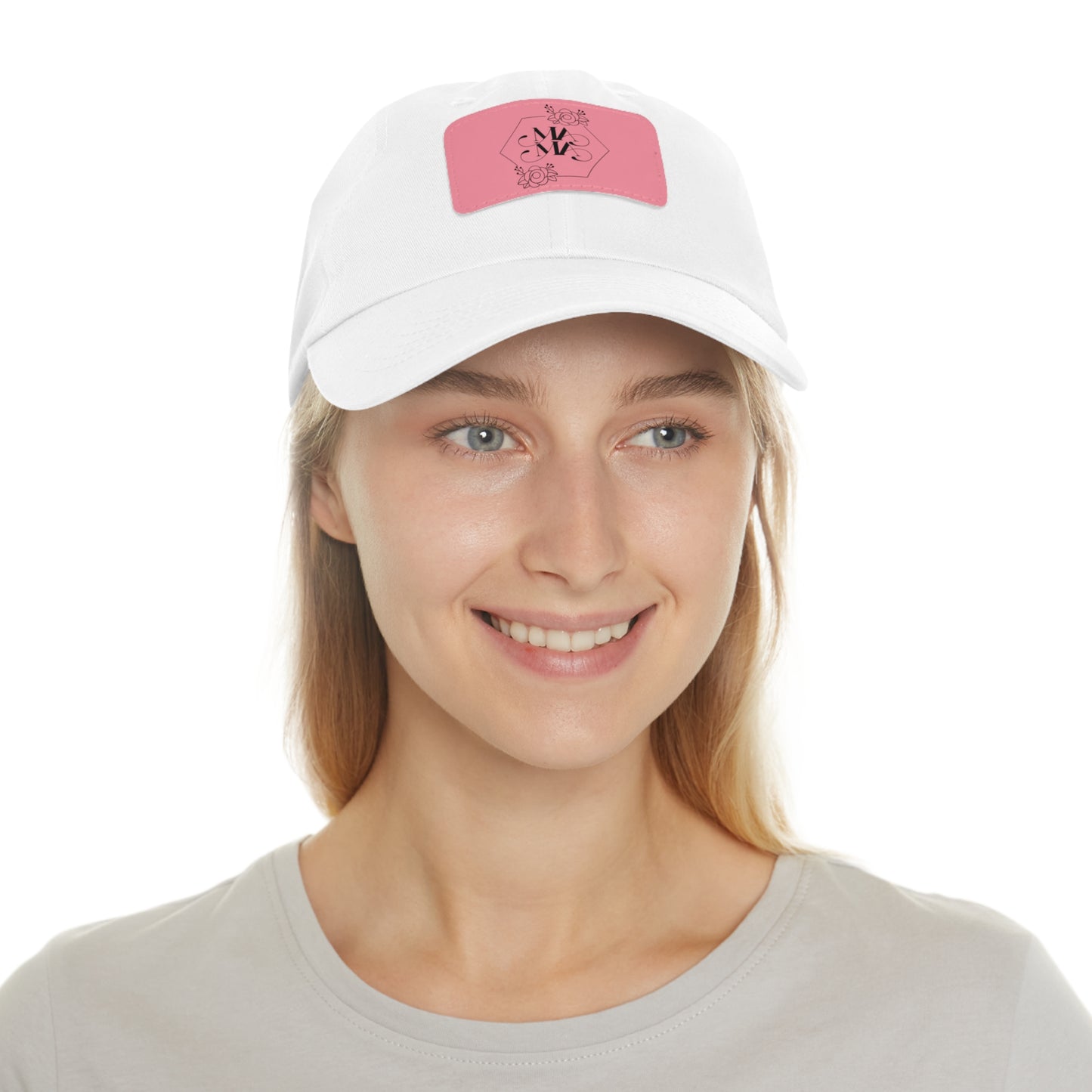Mama Hat with Leather Patch (Rectangle)
