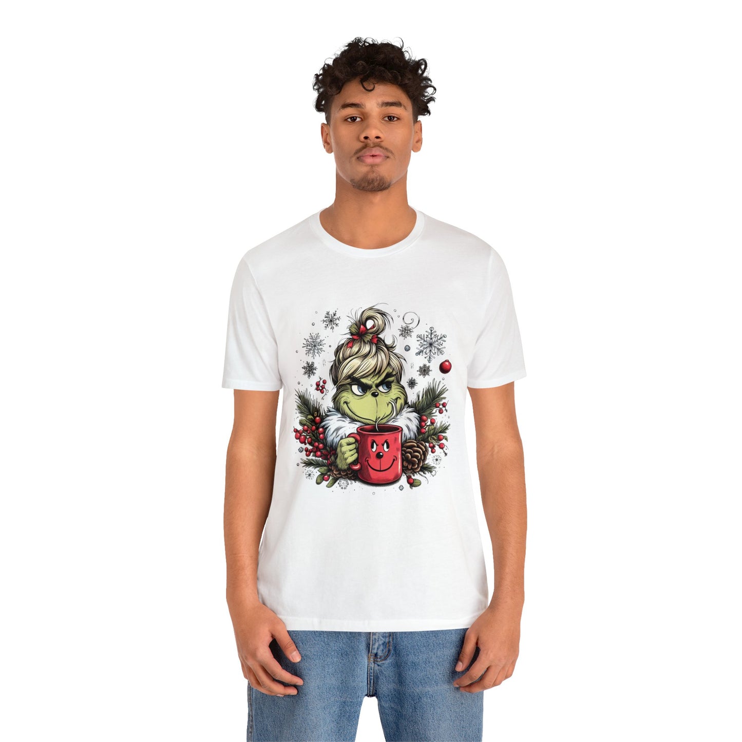 Girl Grinch Coffee Unisex Jersey Short Sleeve Tee