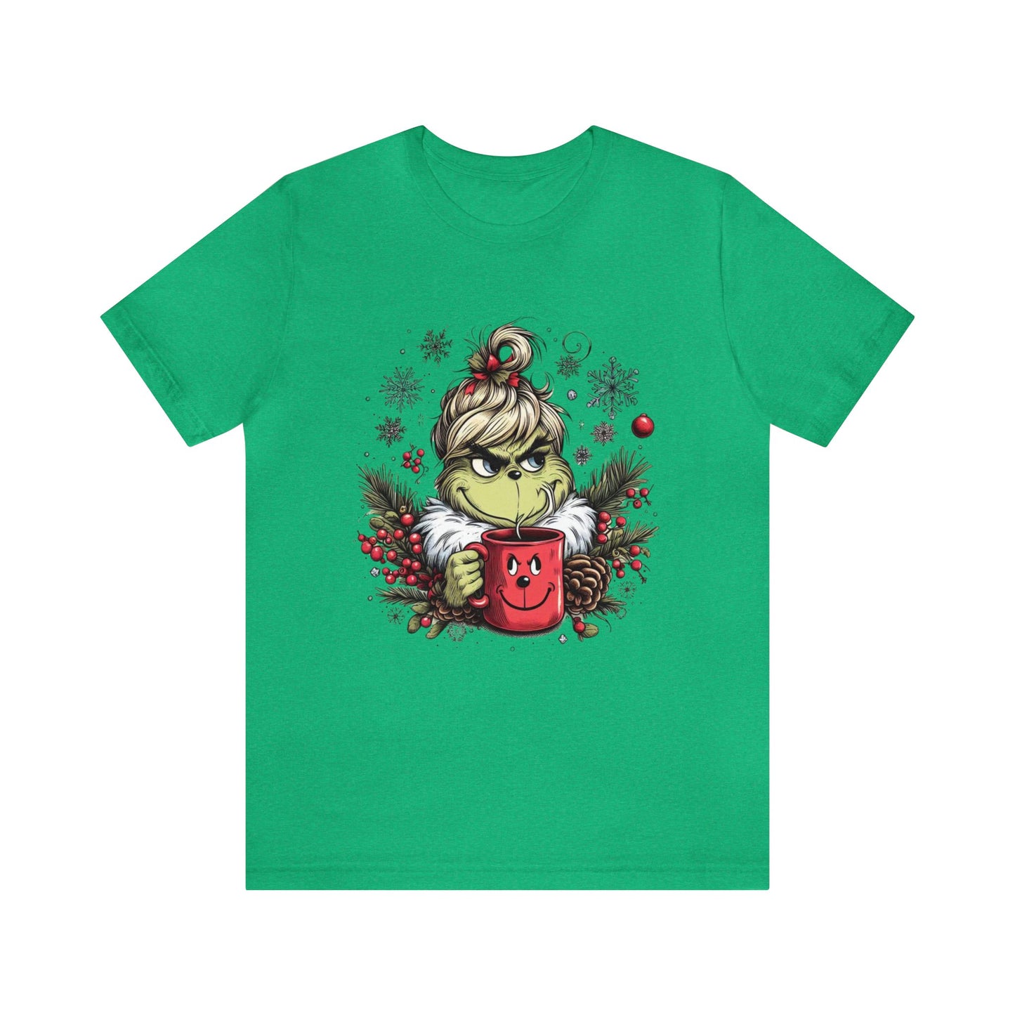 Girl Grinch Coffee Unisex Jersey Short Sleeve Tee