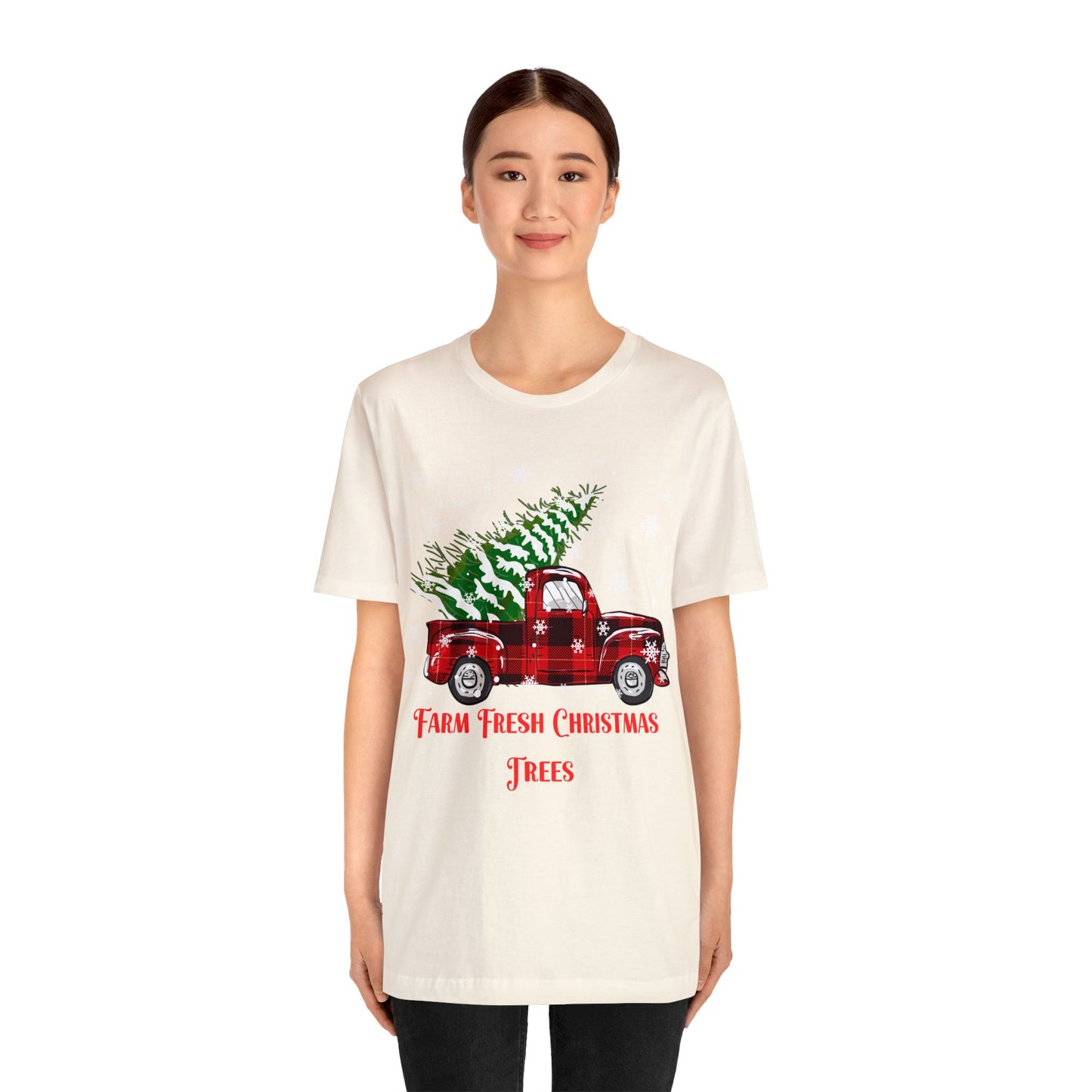 Farm Fresh Christmas Trees Unisex Jersey Short Sleeve Tee