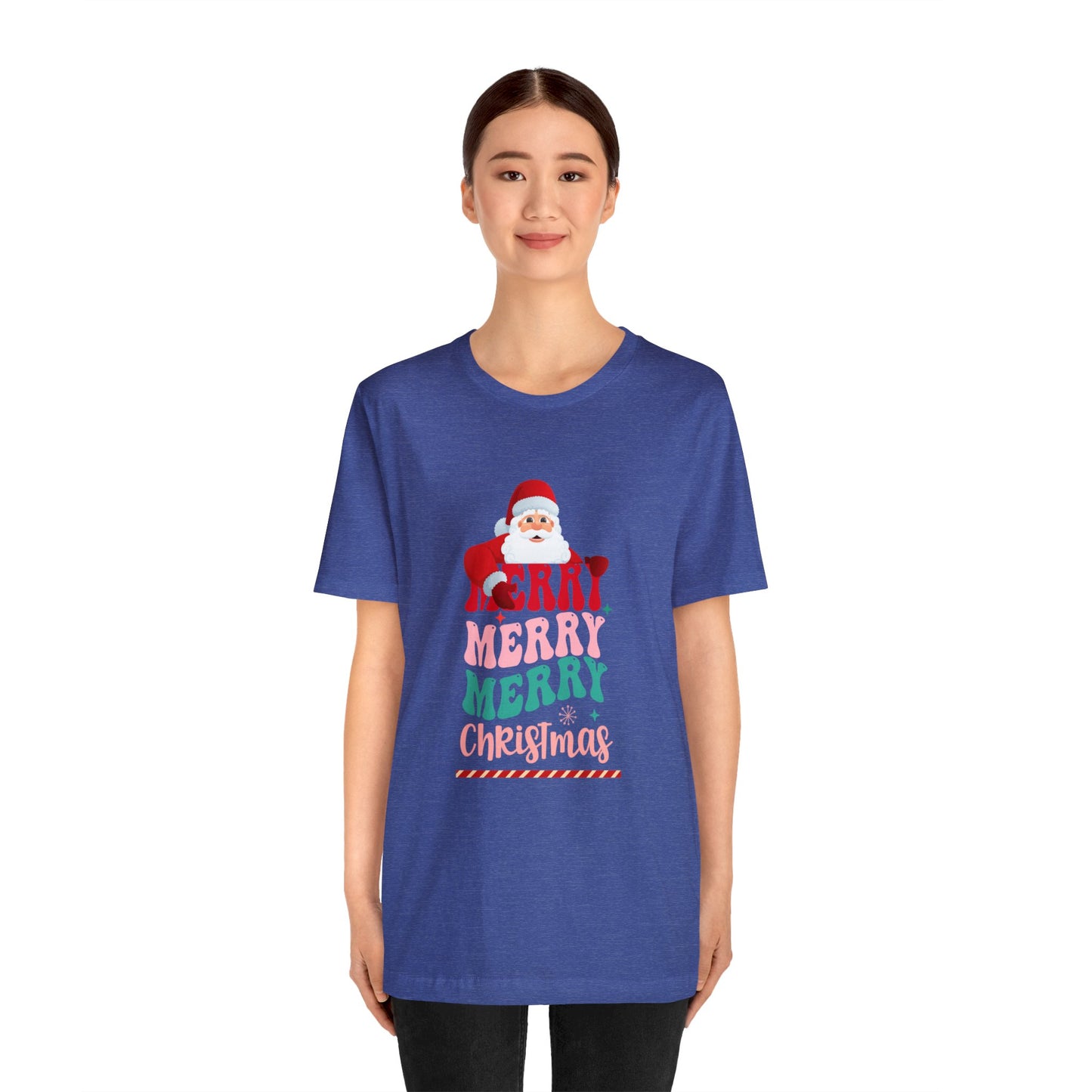 Merry Merry Christmas Unisex Jersey Short Sleeve Tee