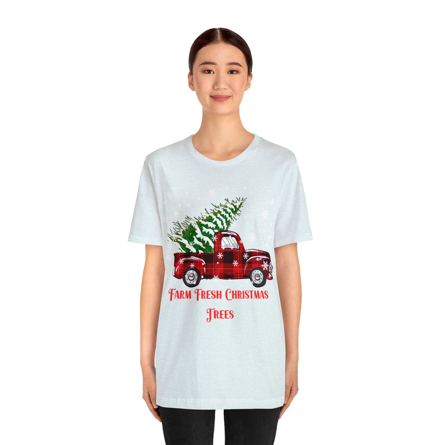 Farm Fresh Christmas Trees Unisex Jersey Short Sleeve Tee