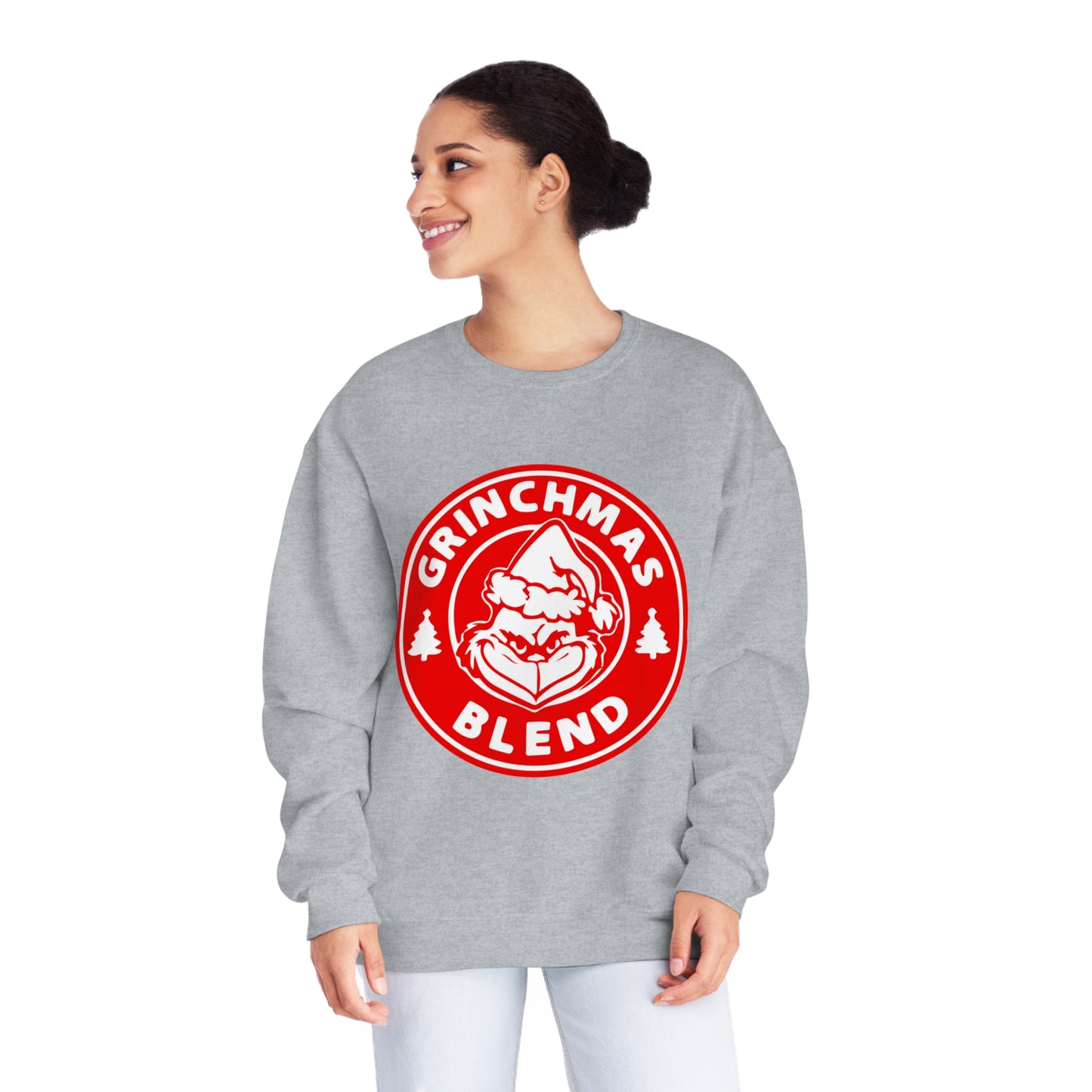 Grinchmas Coffee Red Unisex NuBlend® Crewneck Sweatshirt