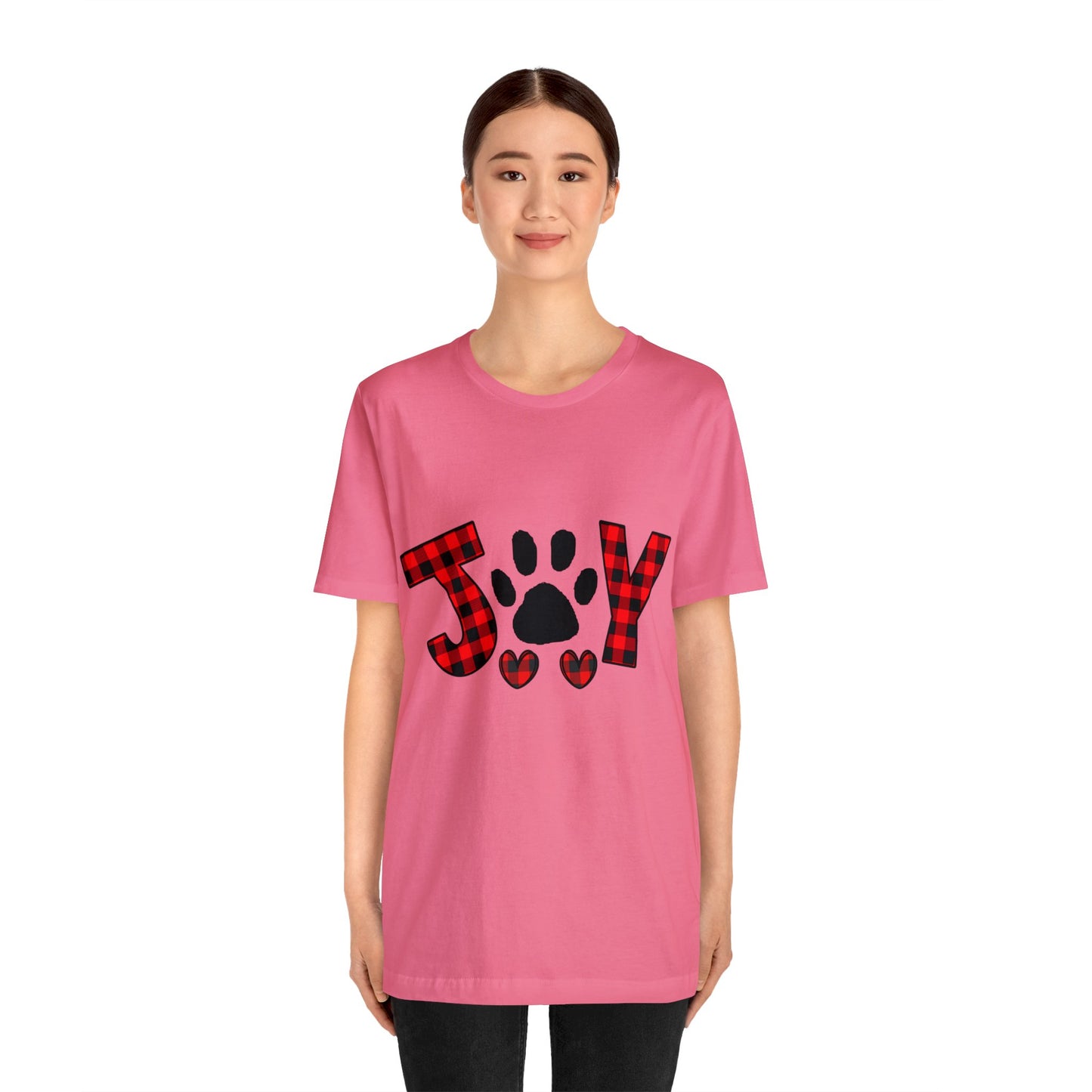 Joy Paw Print Unisex Jersey Short Sleeve Tee