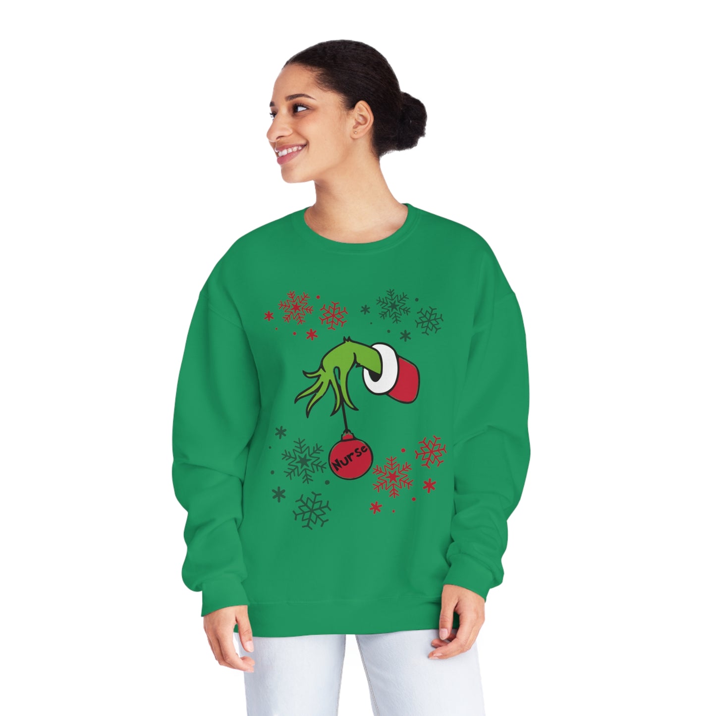 Grinch Nurse-Unisex NuBlend® Crewneck Sweatshirt