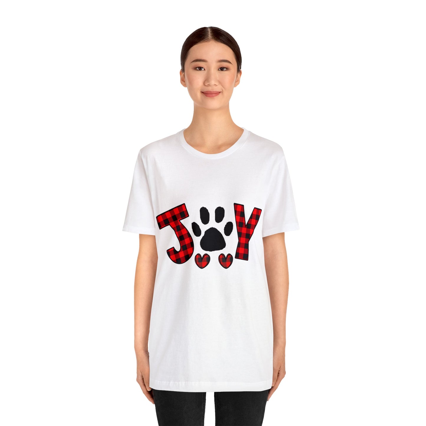 Joy Paw Print Unisex Jersey Short Sleeve Tee