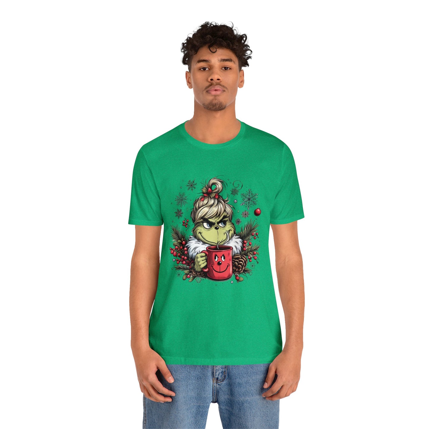 Girl Grinch Coffee Unisex Jersey Short Sleeve Tee