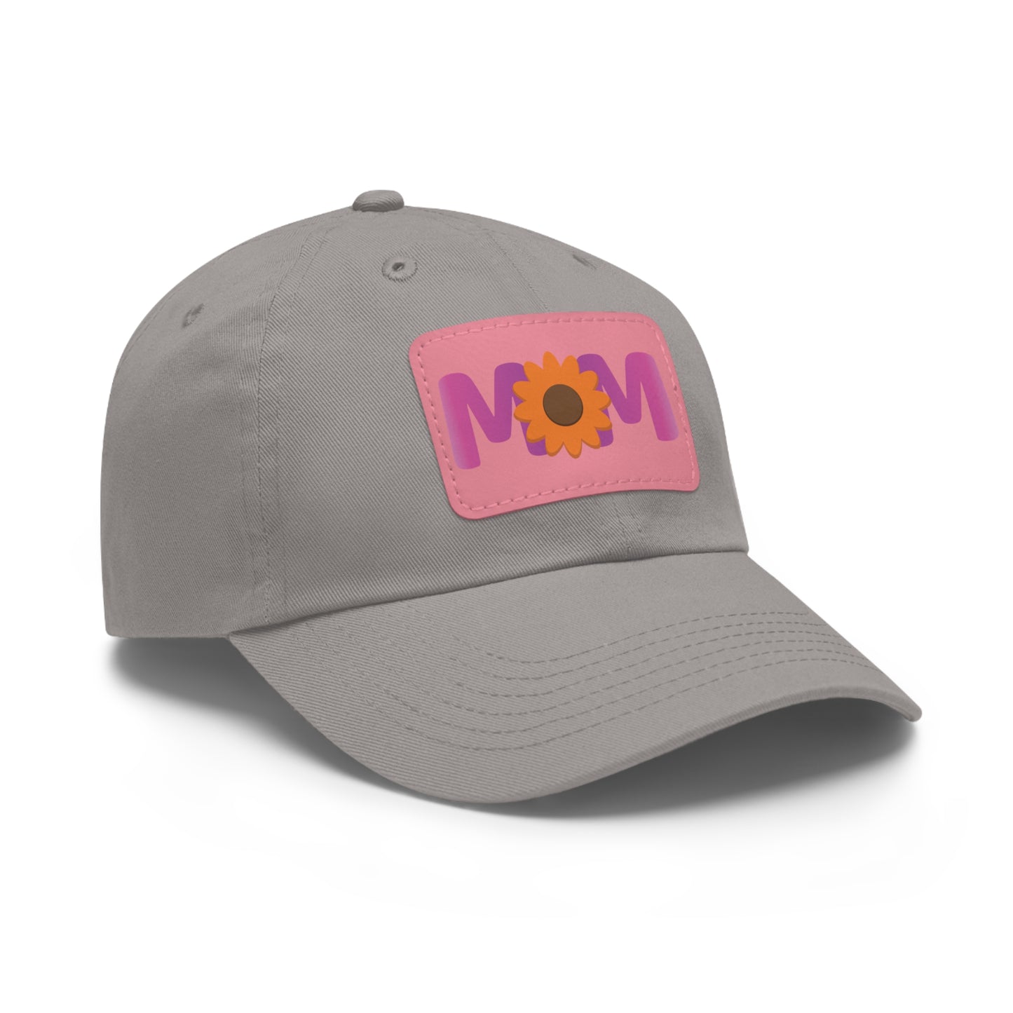 Mom Hat with Leather Patch (Rectangle)