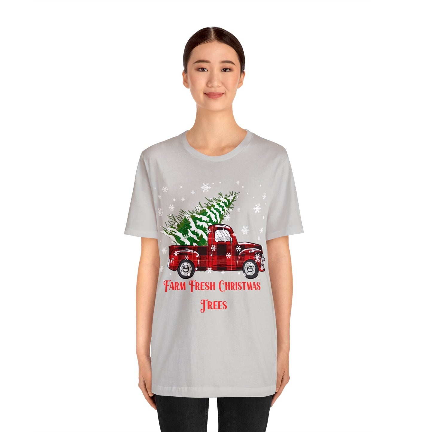 Farm Fresh Christmas Trees Unisex Jersey Short Sleeve Tee