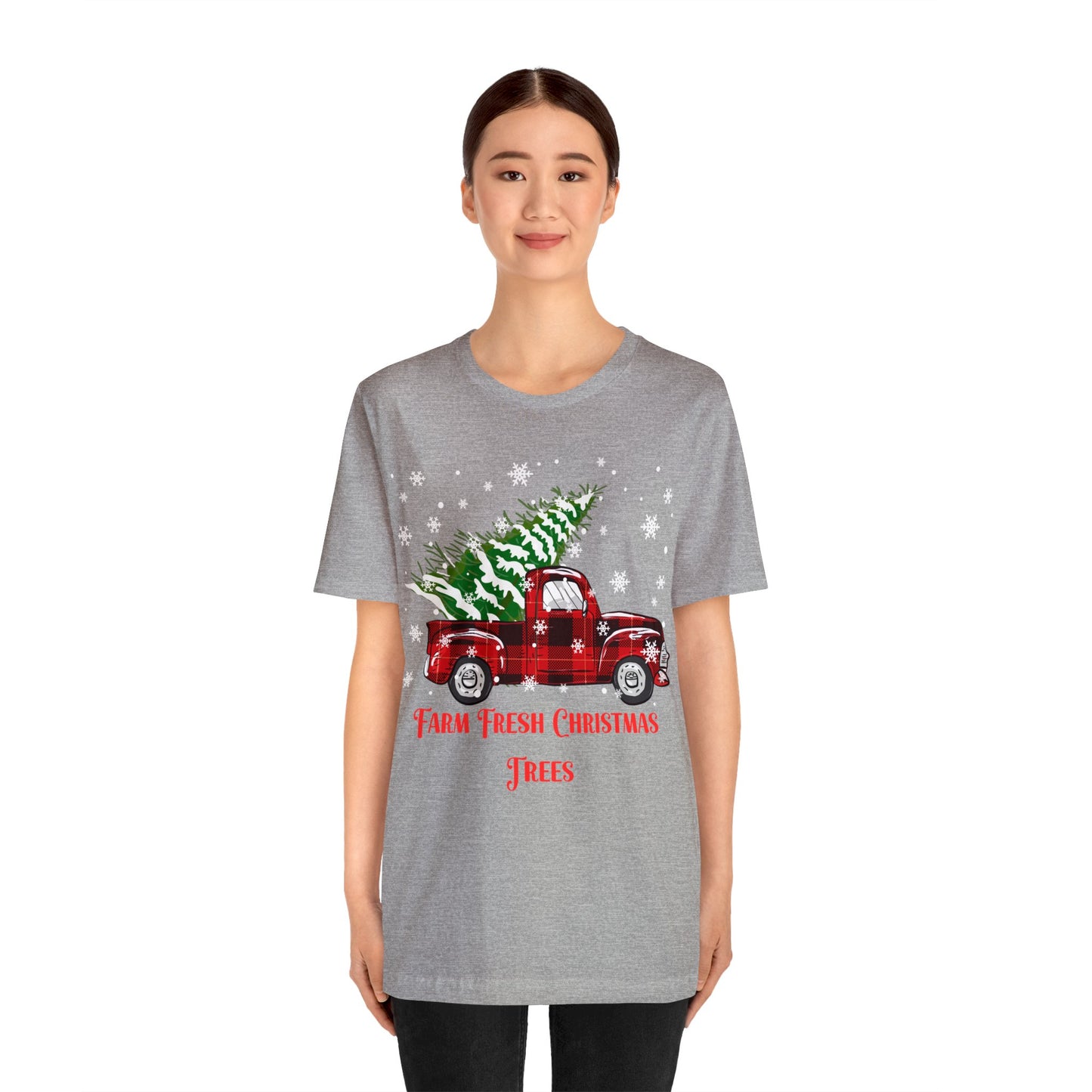 Farm Fresh Christmas Trees Unisex Jersey Short Sleeve Tee