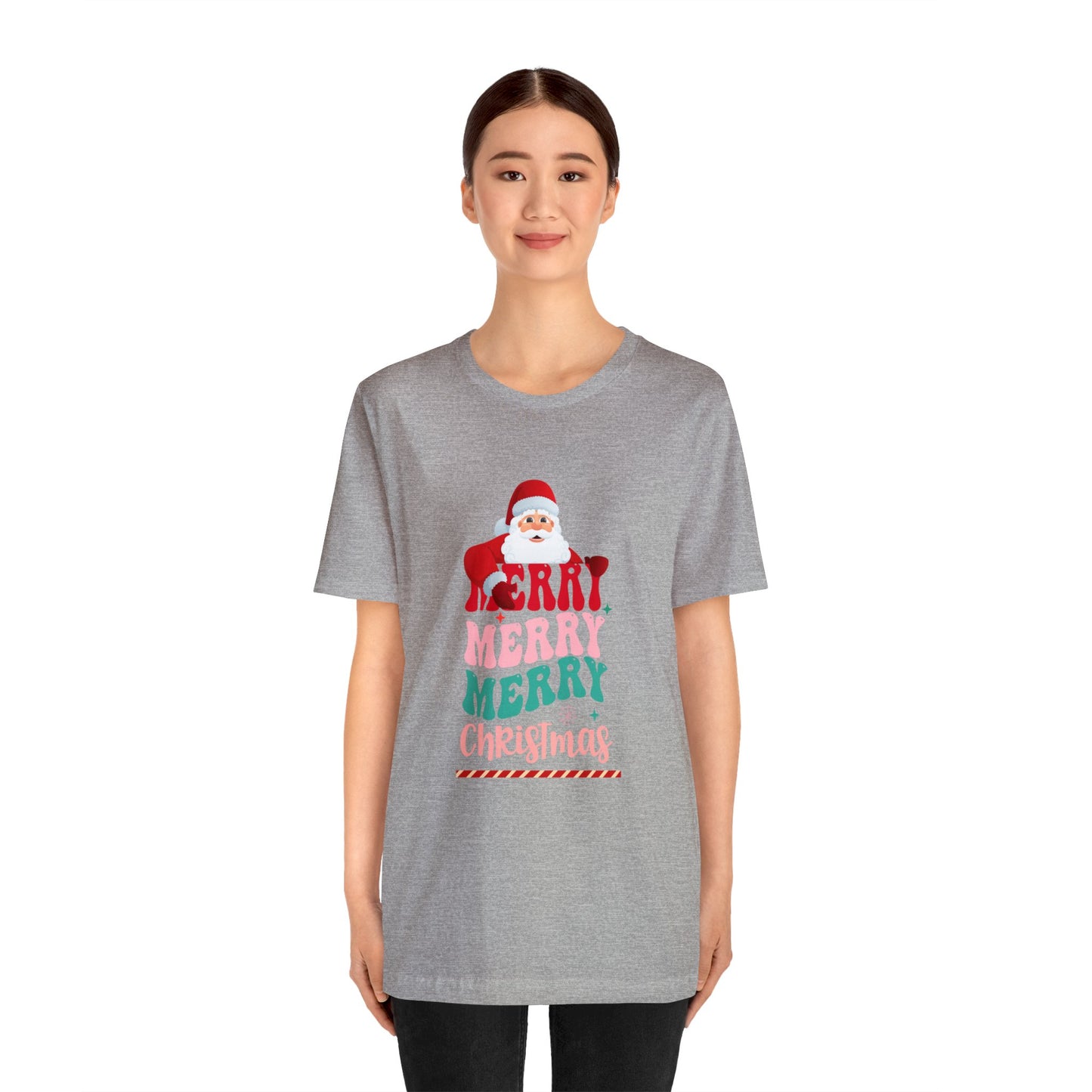 Merry Merry Christmas Unisex Jersey Short Sleeve Tee