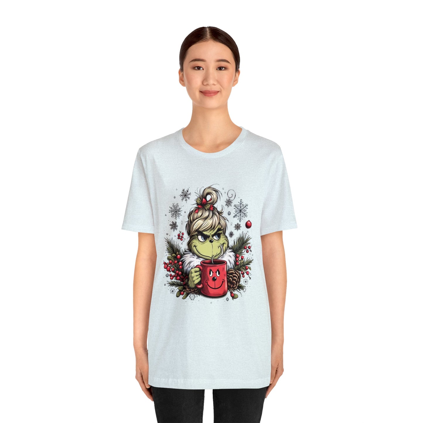 Girl Grinch Coffee Unisex Jersey Short Sleeve Tee