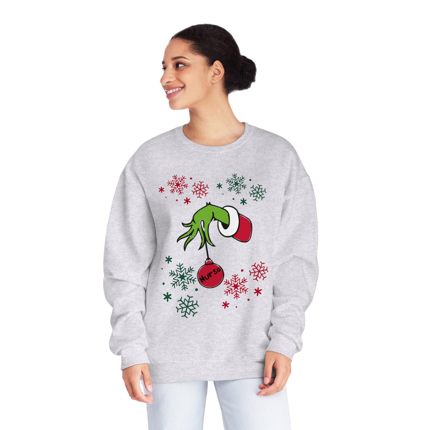 Grinch Nurse-Unisex NuBlend® Crewneck Sweatshirt