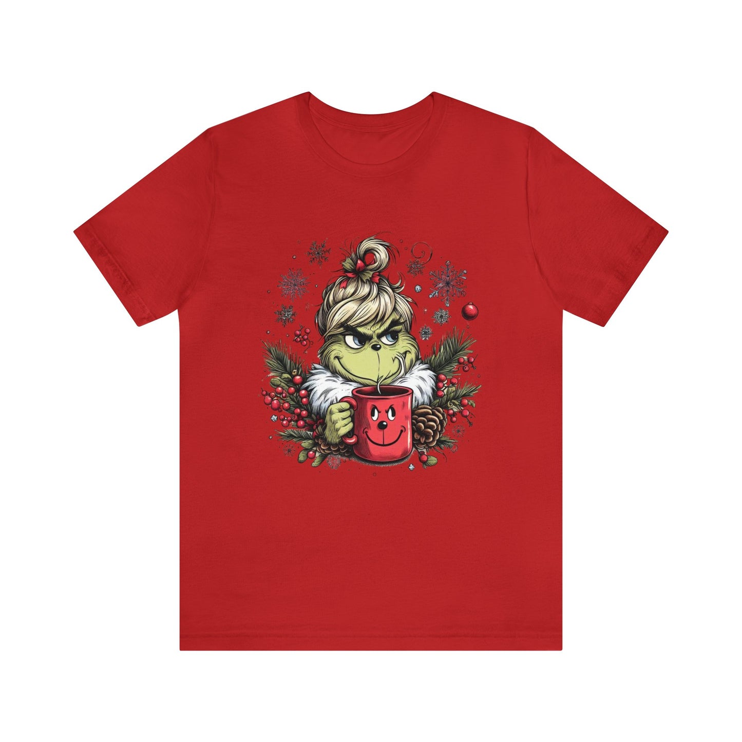 Girl Grinch Coffee Unisex Jersey Short Sleeve Tee