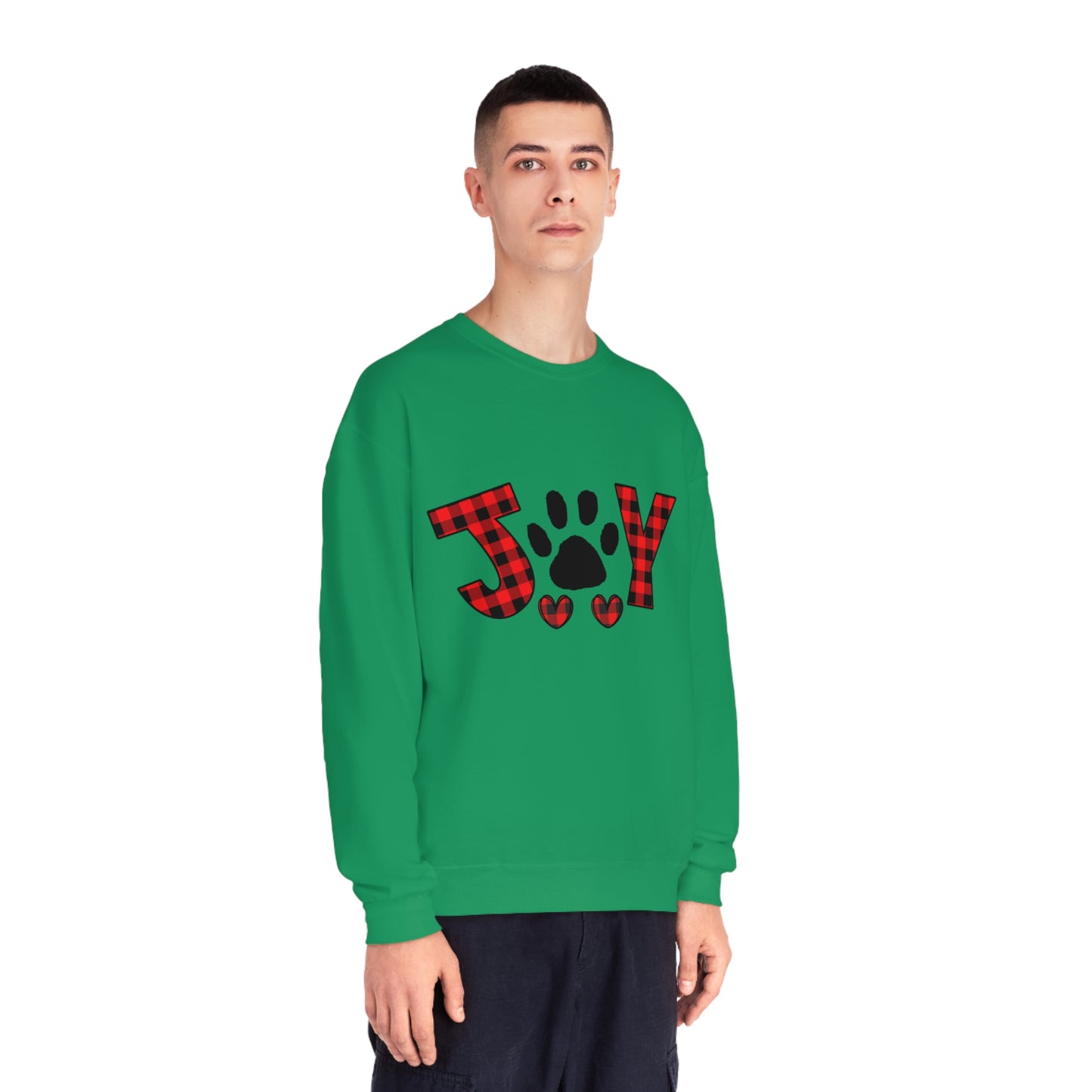 Joy Dog Paw Print Unisex NuBlend® Crewneck Sweatshirt