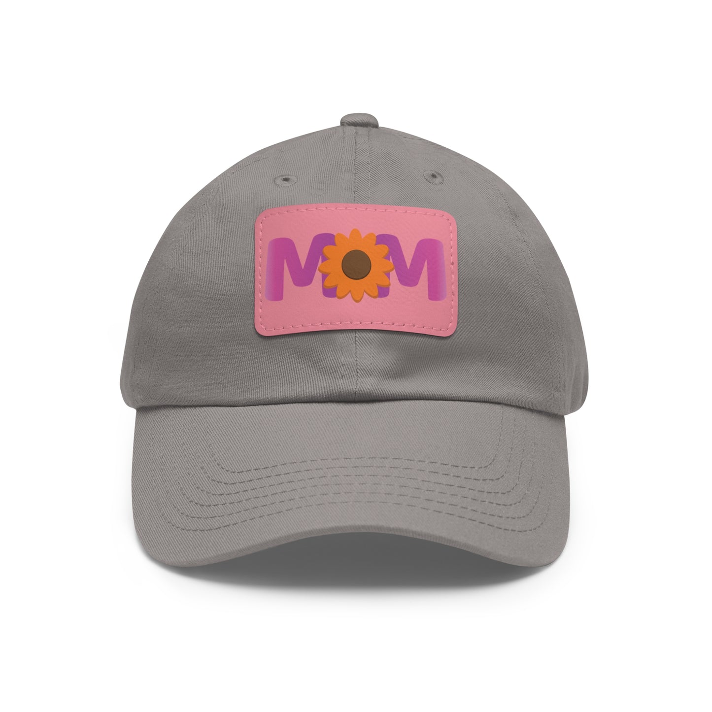 Mom Hat with Leather Patch (Rectangle)