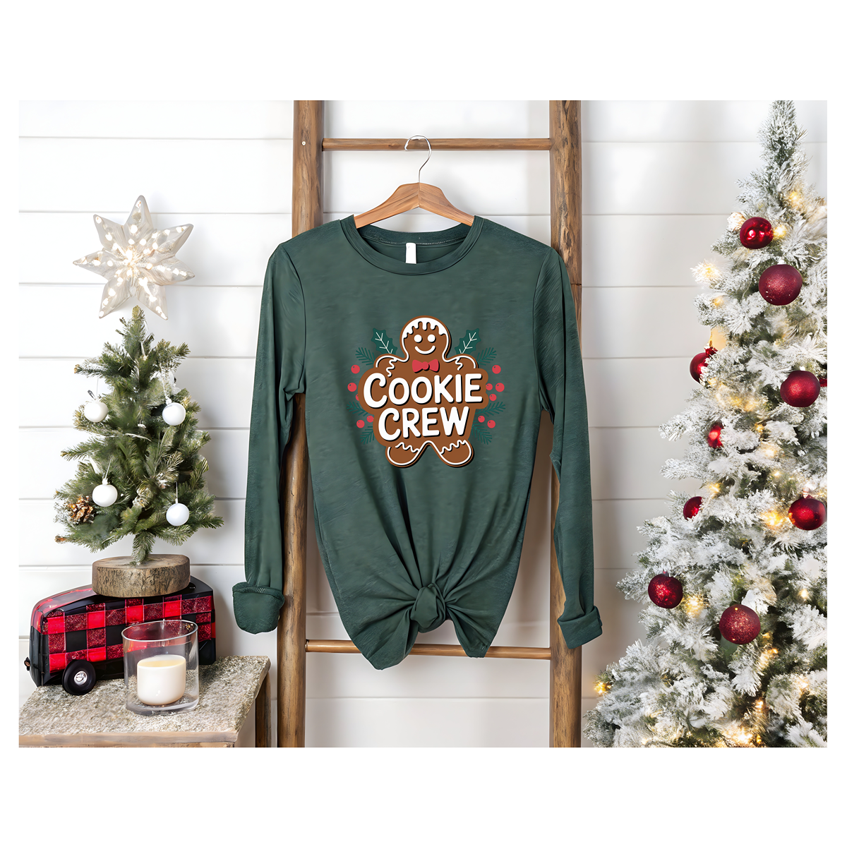Cookie Crew Long Sleeve Tee — Cute Gingerbread Holiday Shirt