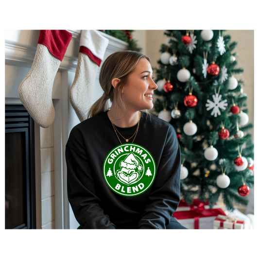 Grinchmas Blend Coffee Christmas Long Sleeve Tee