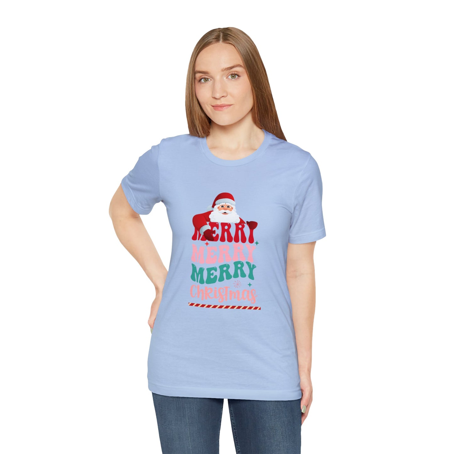 Merry Merry Christmas Unisex Jersey Short Sleeve Tee