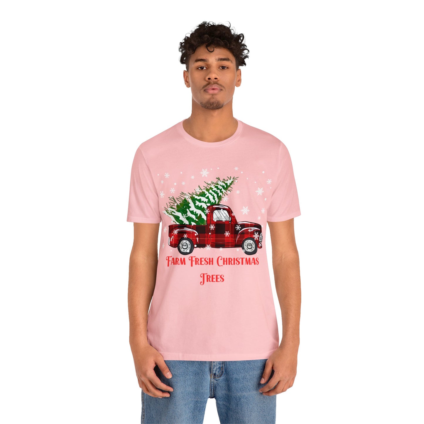 Farm Fresh Christmas Trees Unisex Jersey Short Sleeve Tee