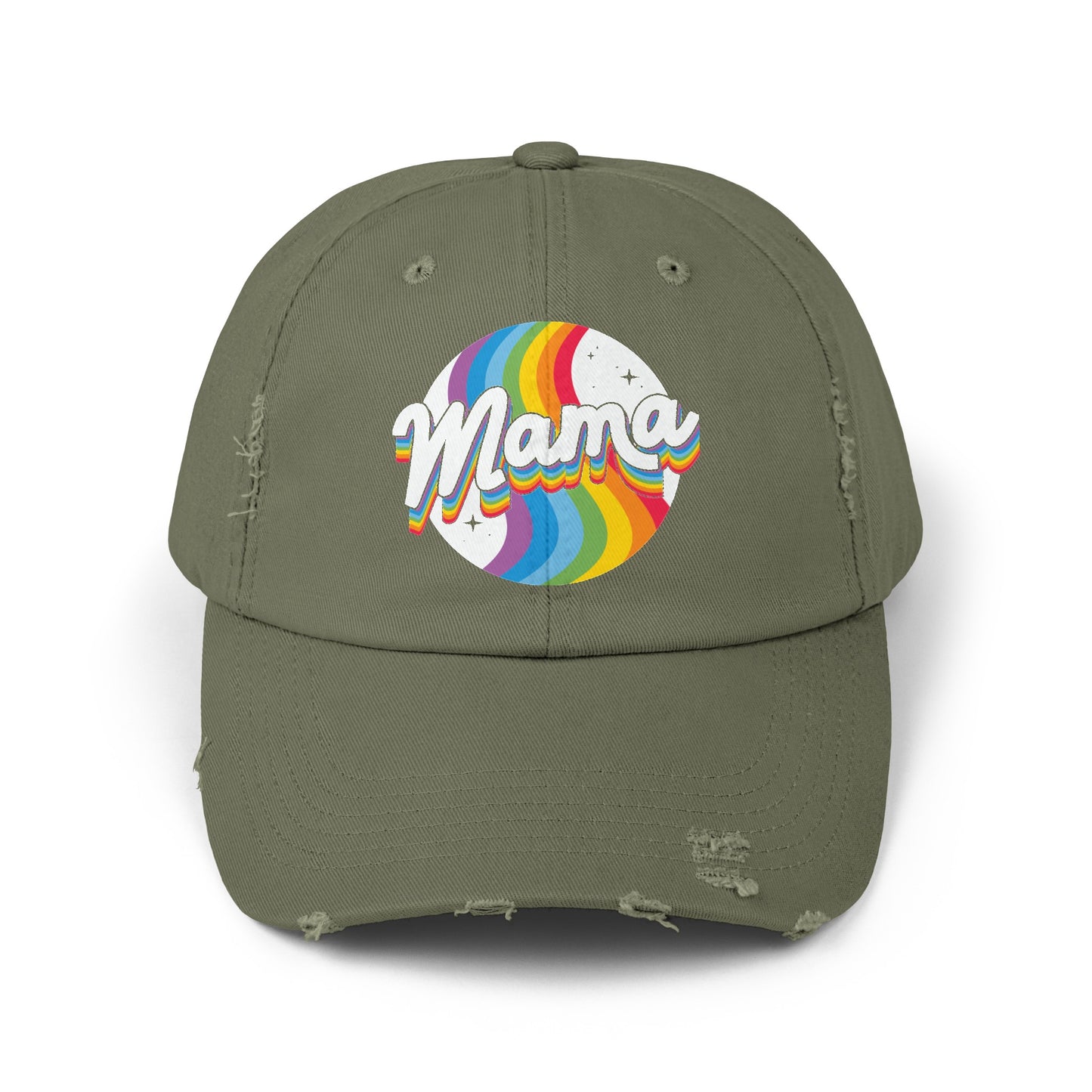 Mama Galaxy Unisex Distressed Cap