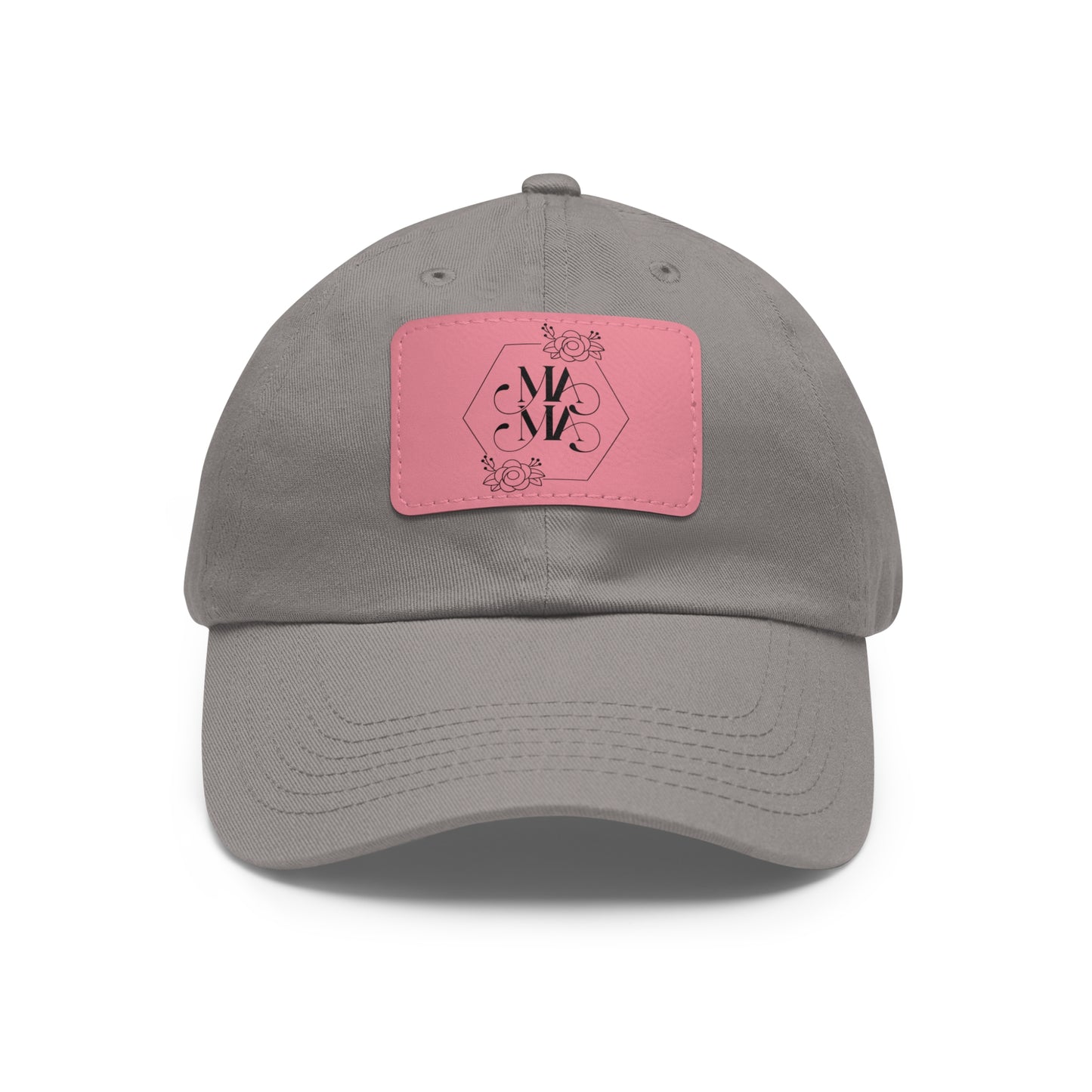 Mama Hat with Leather Patch (Rectangle)