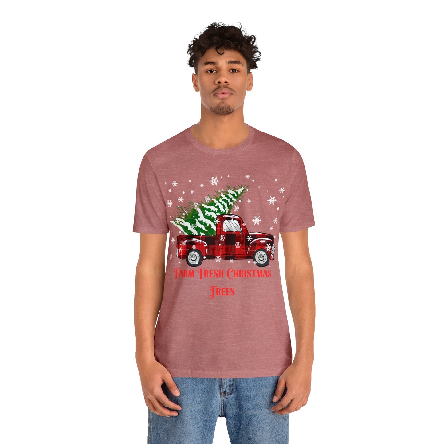 Farm Fresh Christmas Trees Unisex Jersey Short Sleeve Tee