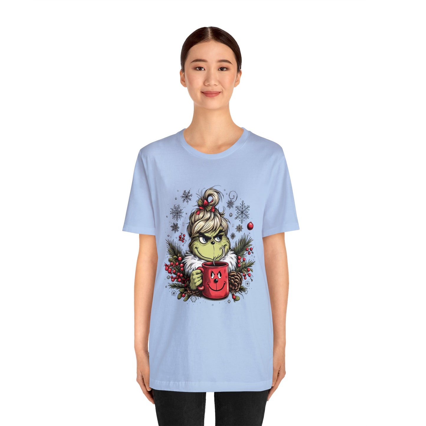 Girl Grinch Coffee Unisex Jersey Short Sleeve Tee