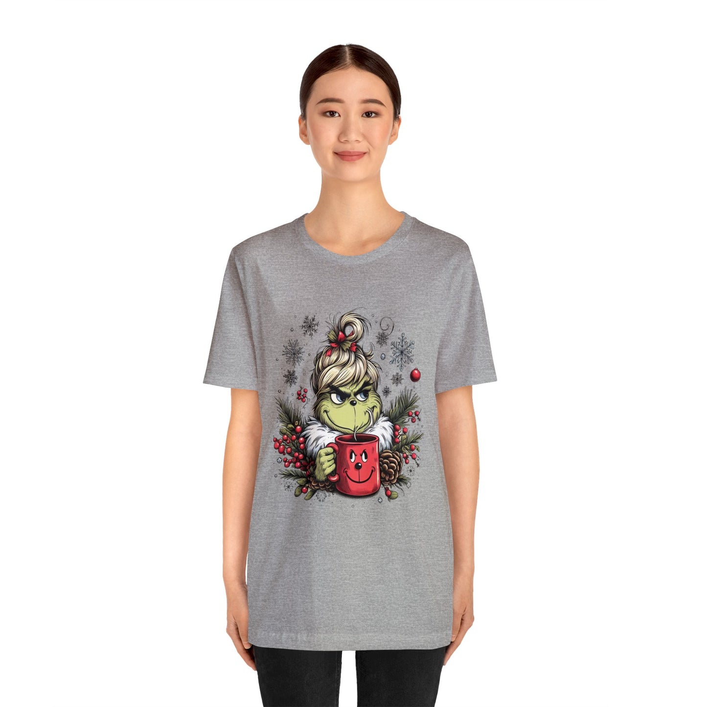 Girl Grinch Coffee Unisex Jersey Short Sleeve Tee