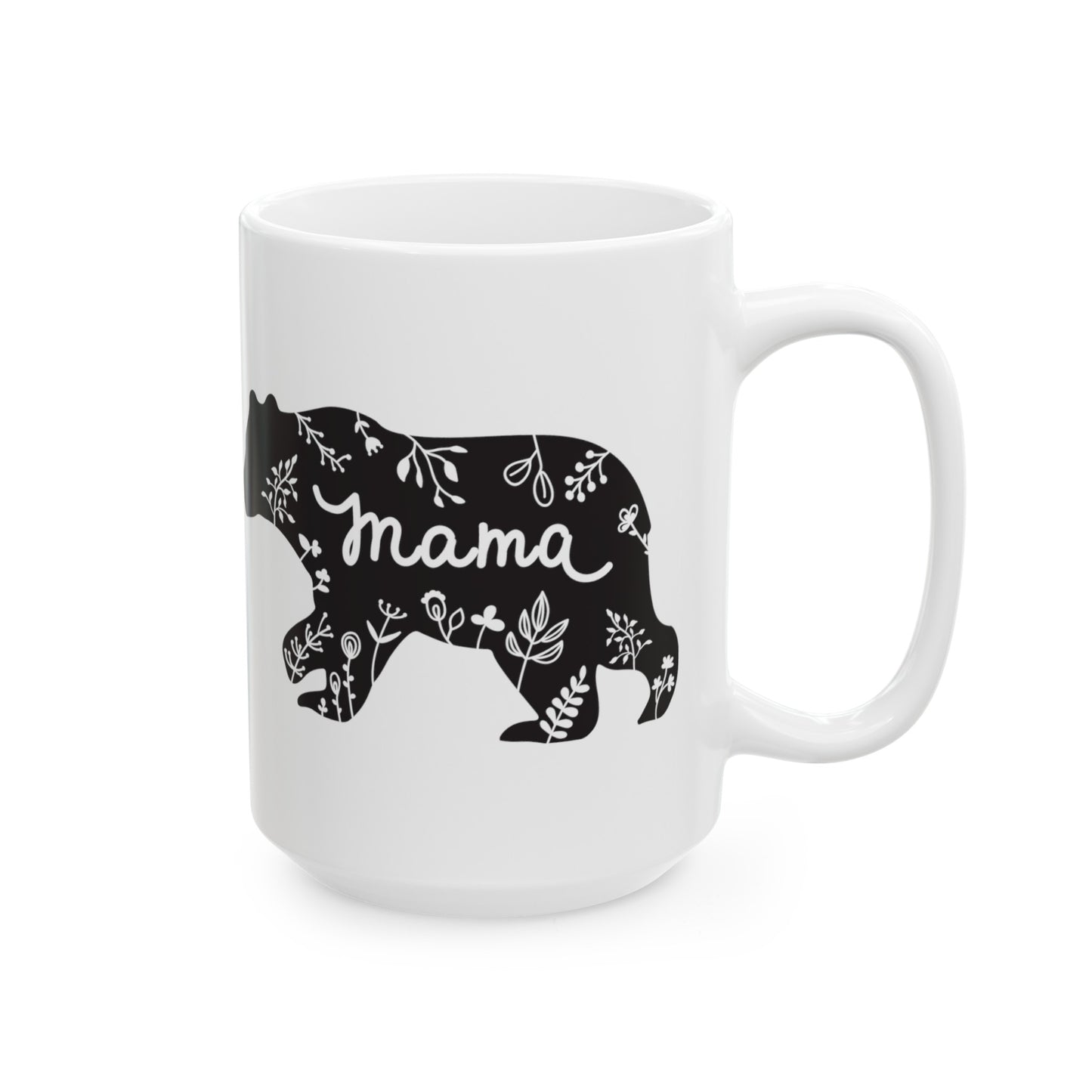 Mama Bear Ceramic Mug, (15oz)