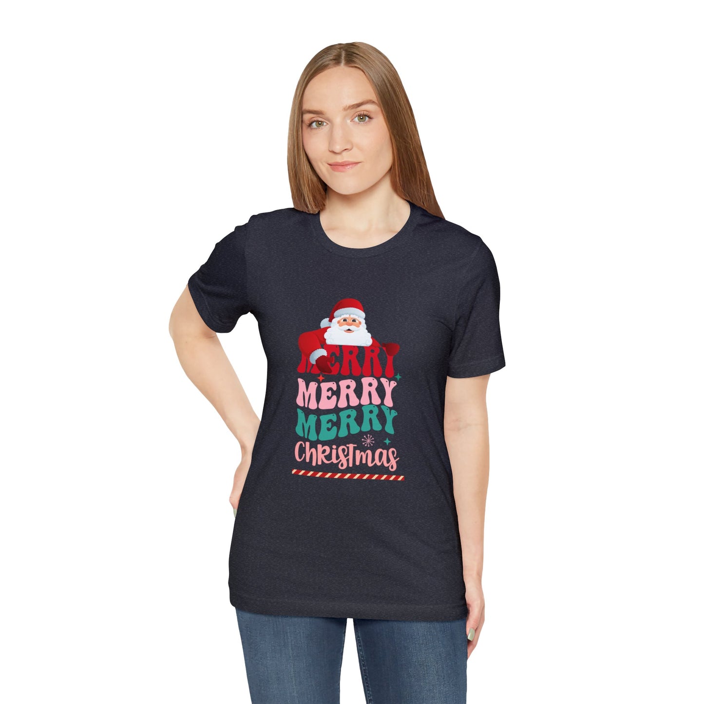 Merry Merry Christmas Unisex Jersey Short Sleeve Tee