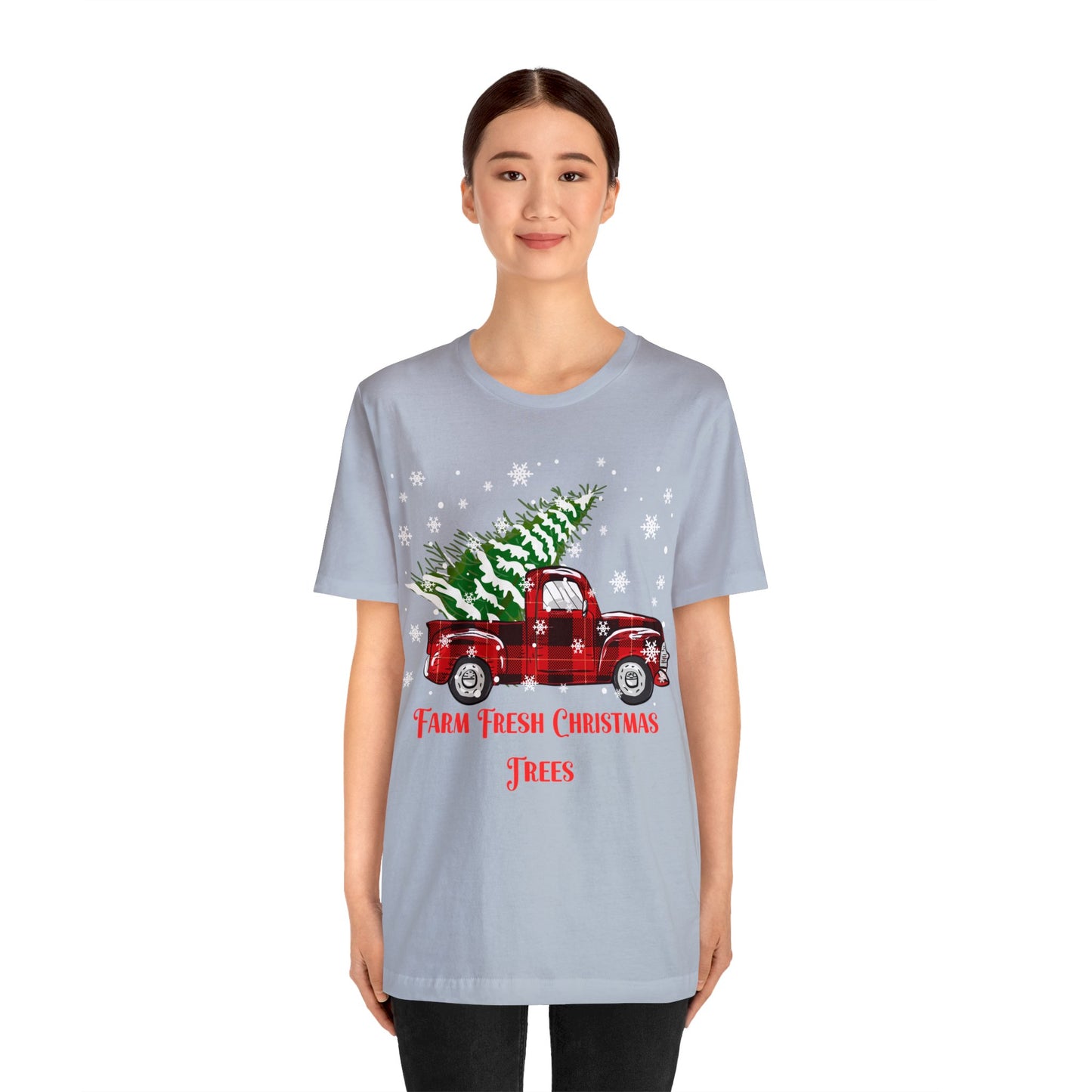 Farm Fresh Christmas Trees Unisex Jersey Short Sleeve Tee