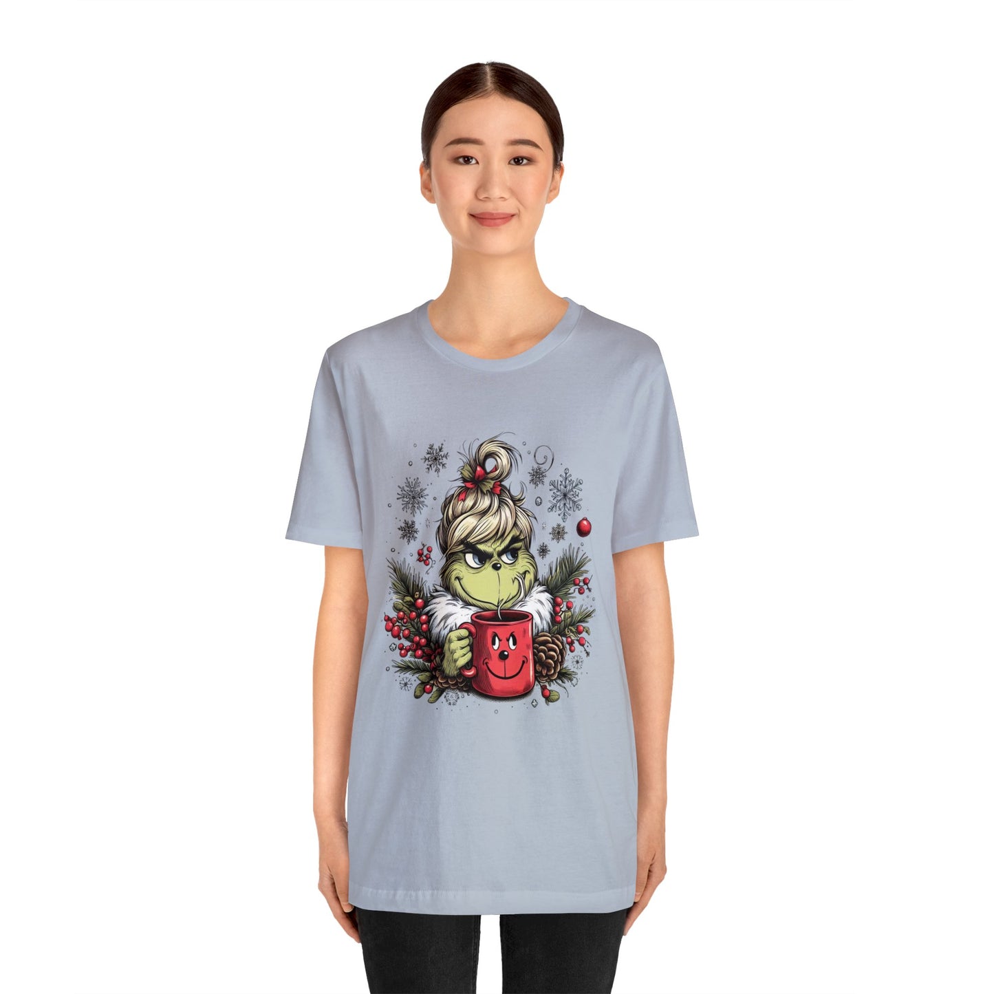 Girl Grinch Coffee Unisex Jersey Short Sleeve Tee