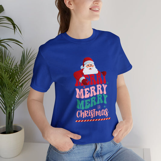 Merry Merry Christmas Unisex Jersey Short Sleeve Tee