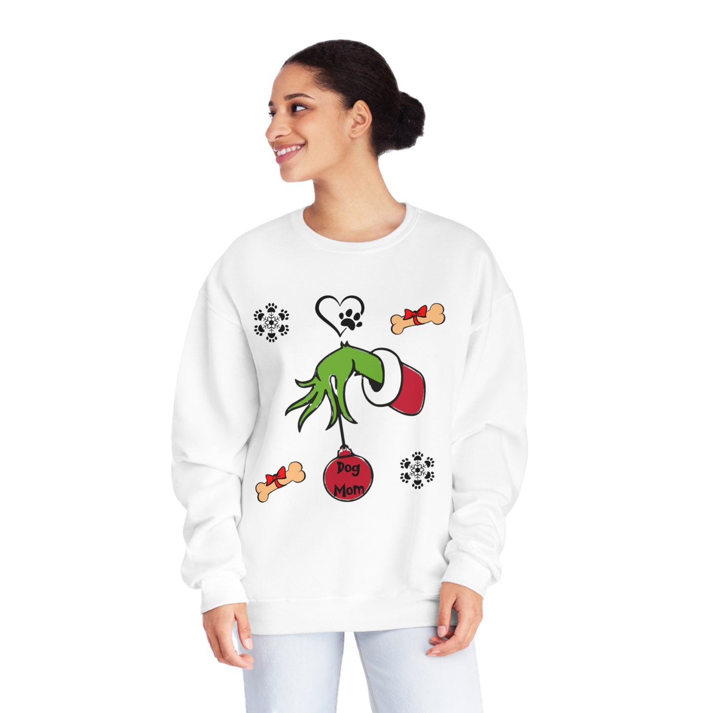 Grinch Dog Mom Unisex NuBlend® Crewneck Sweatshirt