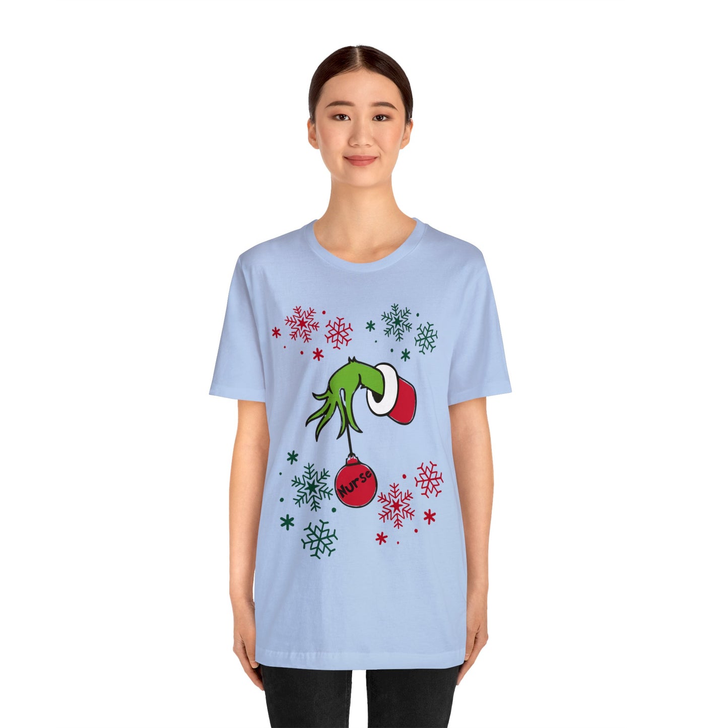 Grinch Nurse Unisex Jersey Short Sleeve Tee