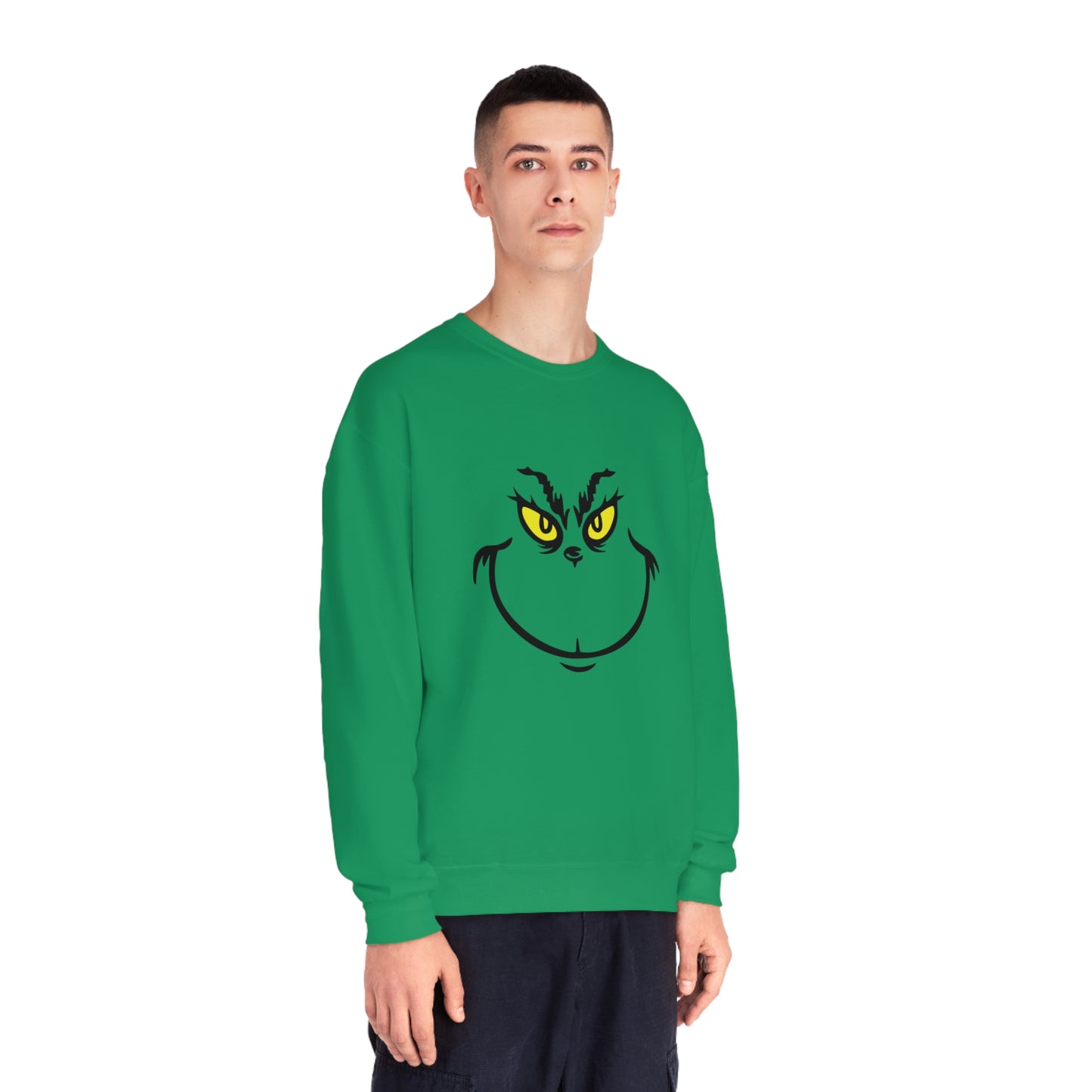 Grinch Face Unisex NuBlend® Crewneck Sweatshirt