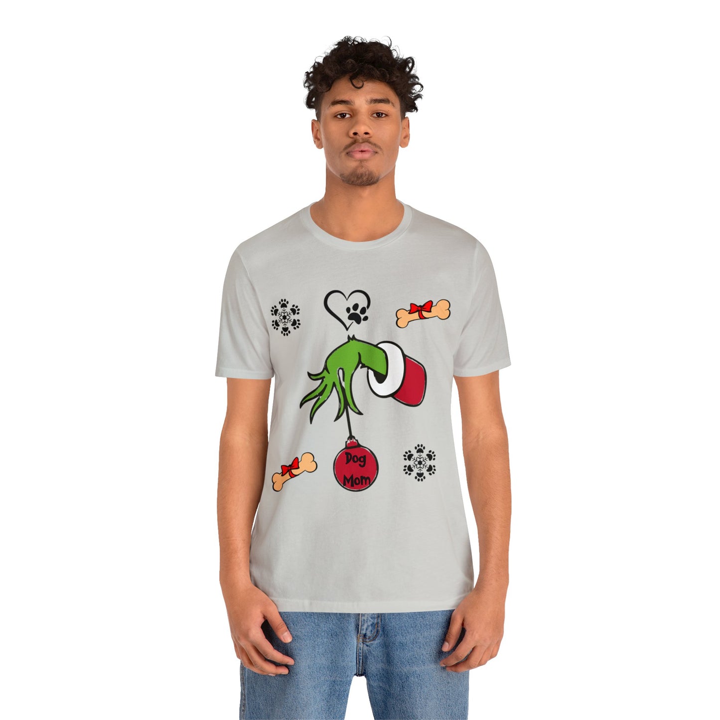 Grinch Dog Mom Unisex Jersey Short Sleeve Tee