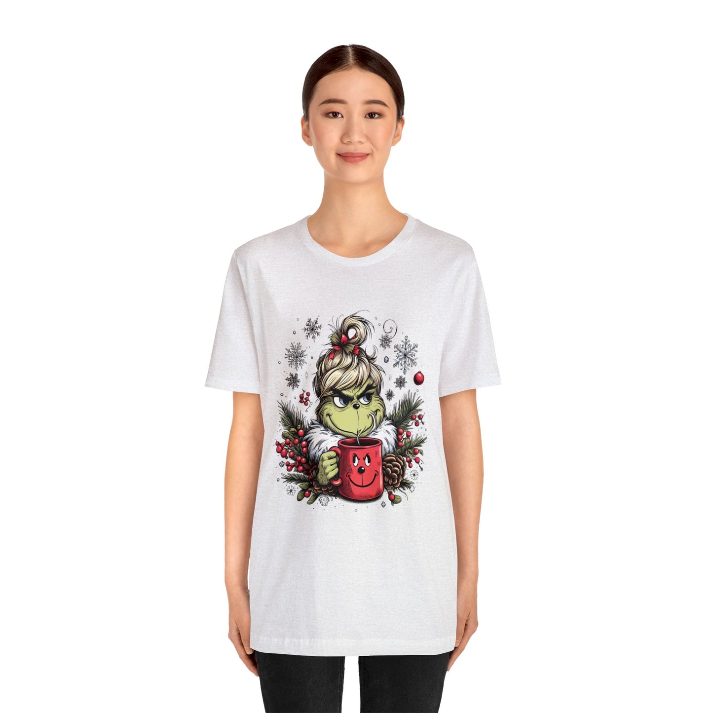 Girl Grinch Coffee Unisex Jersey Short Sleeve Tee