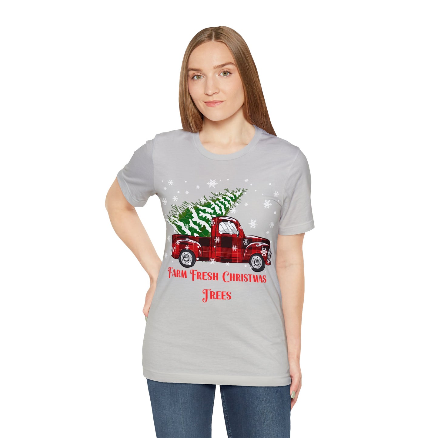 Farm Fresh Christmas Trees Unisex Jersey Short Sleeve Tee