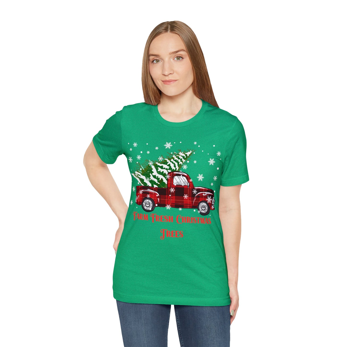 Farm Fresh Christmas Trees Unisex Jersey Short Sleeve Tee