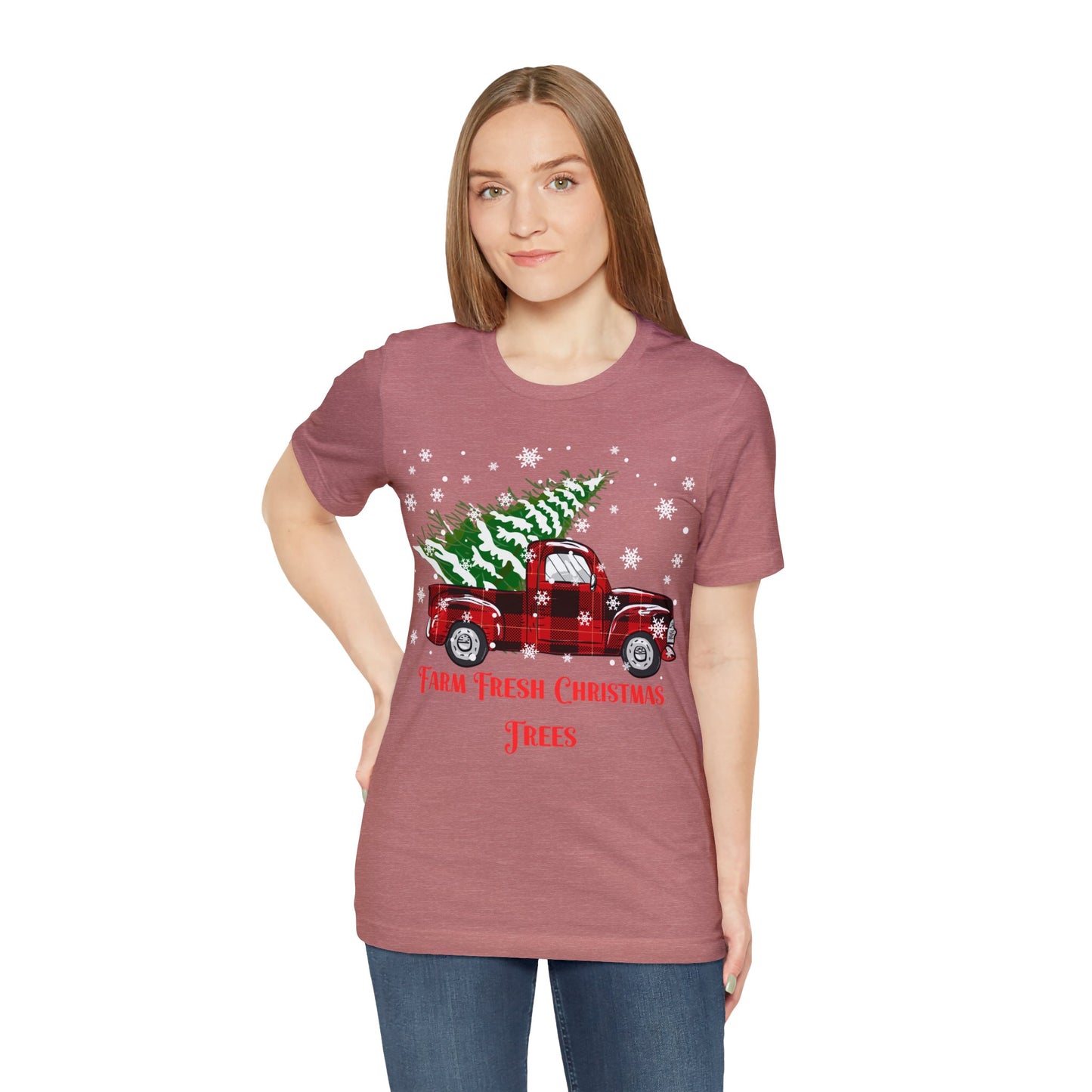 Farm Fresh Christmas Trees Unisex Jersey Short Sleeve Tee