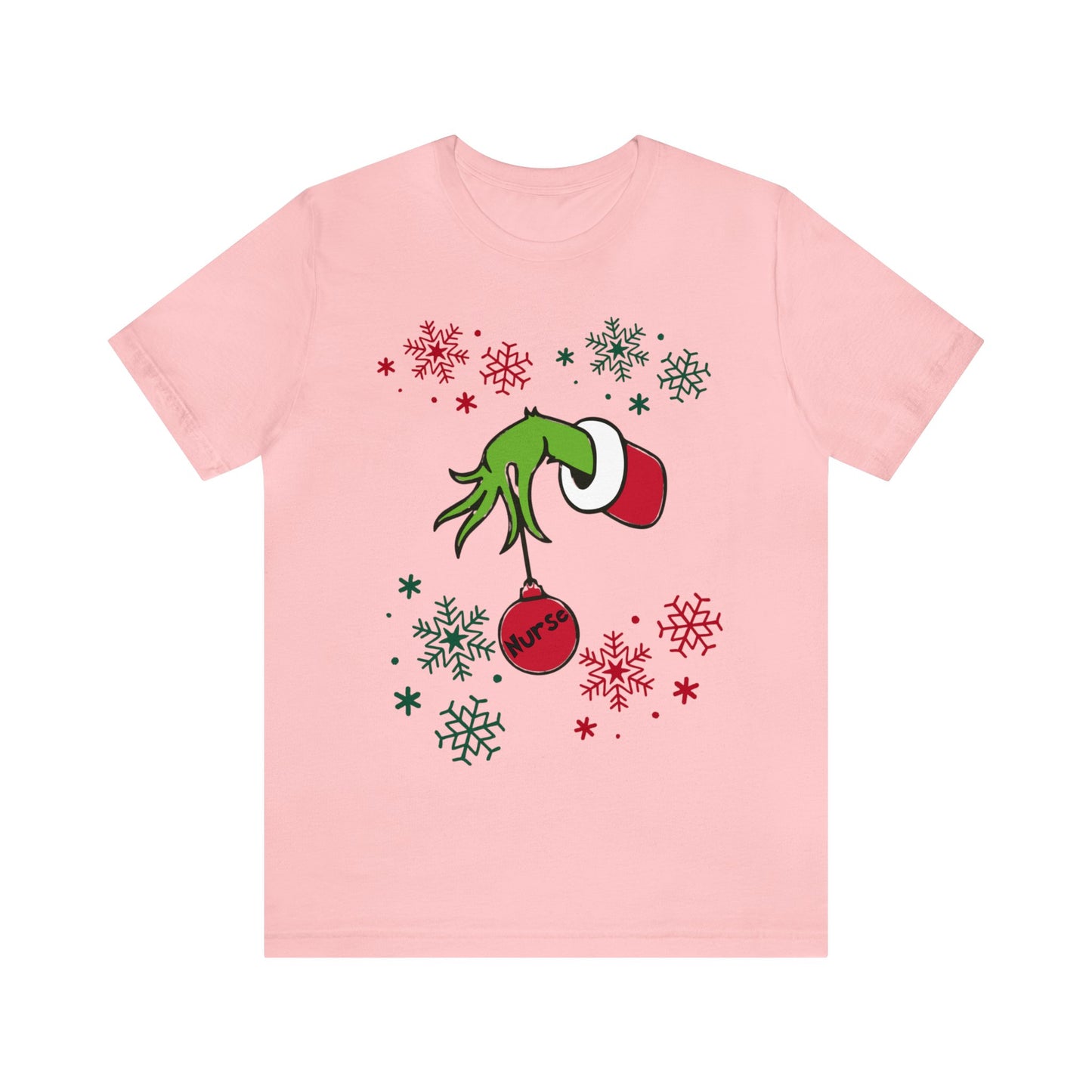 Grinch Nurse Unisex Jersey Short Sleeve Tee