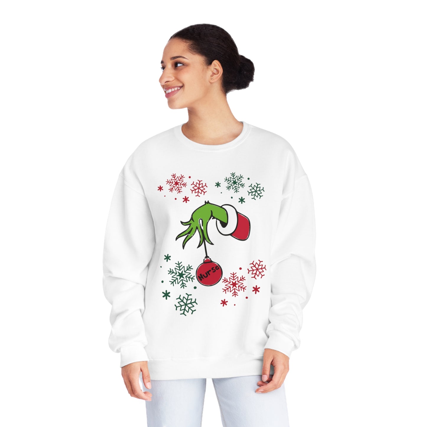 Grinch Nurse-Unisex NuBlend® Crewneck Sweatshirt